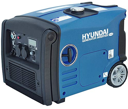 HYUNDAI Inverter Stromerzeuger HY3200SEi D, Notstromaggregat, Generator mit 3.2 kW, Stromgenerator mit E-Start, Benzin Stromaggregat, mobil und leise