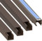 Cable Coach L1515BR4 - Canaleta para Cables (autoadhesiva, 15 x 15 mm, 4 m, 4 x 1 m), Color marrón