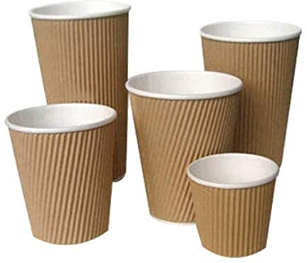 Paper Cups 100 Pack 8oz | Hot & Cold Drinks | Camping & Tea Cups | Party Glasses