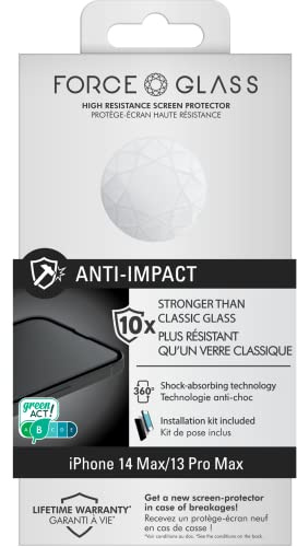 Protège écran Apple iPhone 13 Pro Max Anti-Impact Garanti à Vie Force Glass