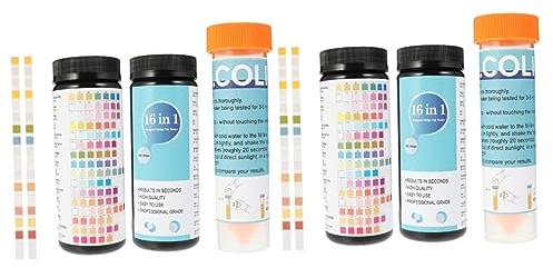 2 Stück 16 1 Wasserqualitätstest, Chlortabletten for Whirlpools, Spa-Teststreifen, pH-Wert plus Granulat for Whirlpools, Wasserteststreifen, Wassertest-Reagenzstreifen, Pool-Testpapier, Kombination/14