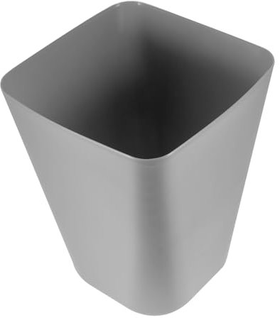 Cabilock Bote de Basura Abierto Cuadrado Papeleras Cocina 12.72L Gris