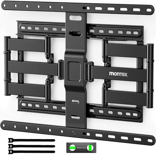 monTEK 1.1-Inch Ultra Slim Full Motion TV Wall Mount for 43-90 Inch TVs