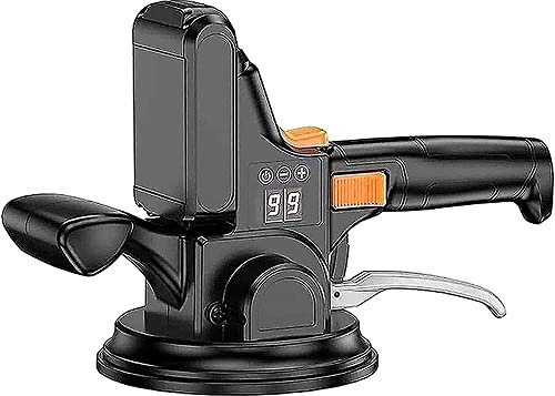 GKJHTED Piastrellista Cordless, Piastrellista Vibrante, Piastrellista elettrica 9 velocità Regolabile aspirazione Massima 400 kg, Ventosa da 16 cm