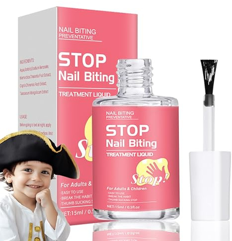 Stop Nägelkauen Nagellack - 15ml No Bite Nagellack, Daumenlutschen Stop Nails Polish - Natürlich, anti nagelkauen, gegen fingernägel beißen - Stop Biting Your Nails Für Kinder und Erwachsene