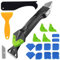 17Pack Silicone Caulking Tools Set, Sealant Finishing Tool, Grout Remove Scraper Caulk Remover Glass Glue Angle Scraper for Bathroom,Kitchen,Floor,Window,Sink Joint,Frames Seal