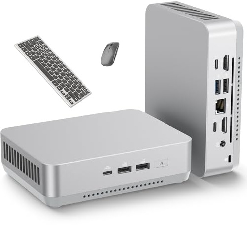 ASUS NUC 14 Pro+ Mini ordinateurs, Intel Ultra 5 125H (14C/18T, jusqu'à 4,5 GHz), micro PC 16 Go de RAM DDR5, SSD PCIe 1 To, Win 11 Pro, processeur graphique Intel Arc, Thunderbolt 4, WiFi 6E, écran