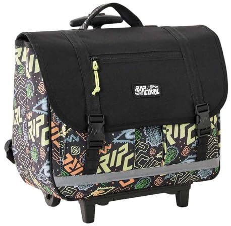 Rip Curl Cartable à roulettes garçon 38cm imprimé multicolore - Polyester recyclé - Sac trolley scolaire CP CE1 CE2