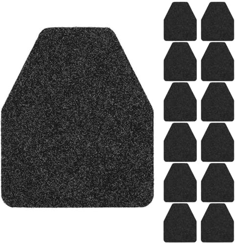 THMINS 12 Pack Commercial Urinal Mats | Non-Slip Urinal Floor Mat for Men's Bathroom, Washable Rubber Urinal Pads for Business Bathroom