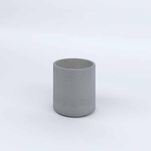 FLORESPIRA FIORIERE IN CEMENTO LISCE CILINDRO PIEDINI ACQUASTOP DIAM. CM47X50H GRIGIO