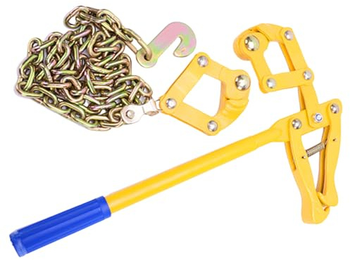 Herramienta tensora de valla de acero con cadena de 1,2 m de tensión de 2200 libras para tensor de eslabones y refuerzo de jardín