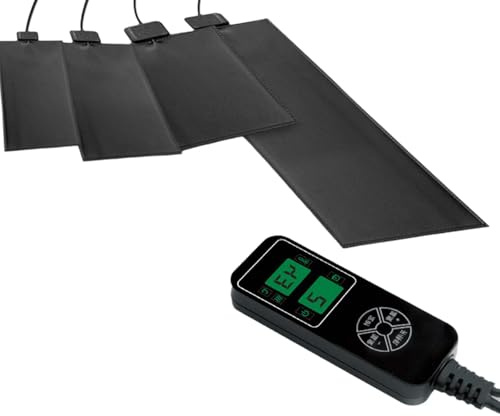 Reptilvärmematta Med Justerbar Temperatur, Värmedyna För Sköldpadda, Ödla, Grodaterrarium, Värmematta För Reptilhabitat Med Termostatkontroll 12 * 48cm(15W)