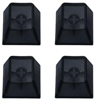 Hangsu 4 Stück transparente ABS Tastenkappen, Matte, beleuchtete Tastenkappen, Höhentastaturabdeckungen für MX Schalter, mechanisches Zubehör, mechanische Tastenkappen