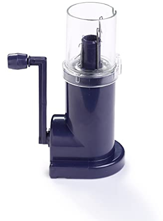 Prym 624145 Strickmühle | Manuelle Strickmaschine für Wolle 3–3,5 mm | Für Strickschläuche mit Kurbelbetrieb | Einfache Anwendung für Anfänger | Blau, kompakt (14×9×6 cm)