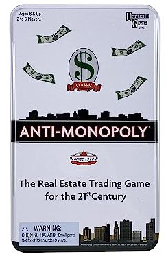 University Games Anti Monopoly Travel Tin, 1487