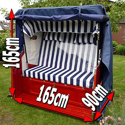 XINRO® XXXL winterfeste Strandkorbhülle aus Bootsplane für bis zu 165cm breite Strandkorb Schutzhülle Abdeckhaube Abdeckplane Strandkorbplane Strandkorbhaube