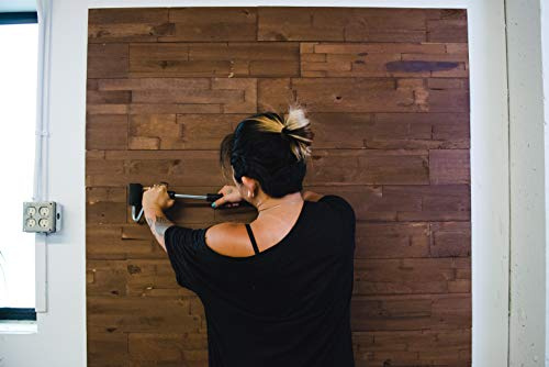 mywoodwall 3D Wandverkleidung Holz in Braun - Selbstklebend - Vintage - Umweltfreundliche Java Wandpaneele für moderne Wohnräume (13 Paneele, 0,98 m²)