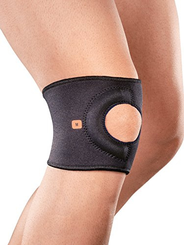 RO + Ten m90010 XS Kniebandage kurz für instabilita Kniescheibe, Schwarz