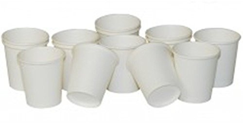 We Can Source It Ltd – Single Wall White Paper Cups 4oz – Recyclable Disposable Cups for Hot and Cold Drinks – Strong Paper Catering Cups for Home Office Cafes Events - Pack of 100