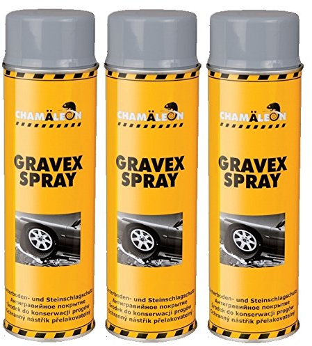 Chamäleon UNTERBODENSCHUTZ UBS 6 x 500ml SPRAY GRAU ANTI GRAVEX SCHUTZ UNTERBODEN