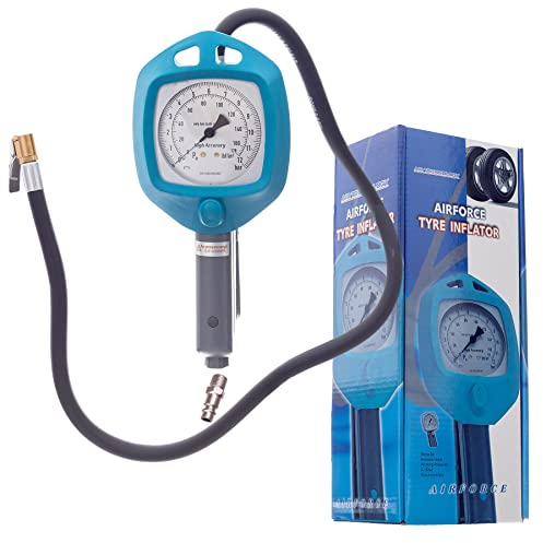 Kastor Profi Druckluft Airforce Reifenfüllpistole 80cm Luftdruckprüfer Reifendruckmesser Reifenfüller Reifenfüllmessgerät