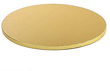 Decora 0931374 CAKEBOARD Gold Ø 45 X H 1,2 cm 18 INCH, Paper