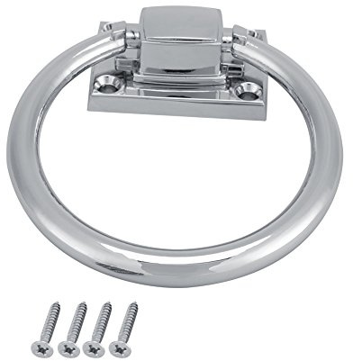 Garosa 111x56x38MM Shiny Silver Drop Pull Wooden Door Knocker Chair Pulls Handle Pulling Rings for Furniture Cabinet Drawer Door | Wasserdichter Türklopfer aus Edelstahl für Hotels und Möbel 111x56x38mm