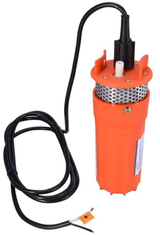 Pompe Submersible Solaire 12V 150W, Pompe à Eau avec Débit 6,5 l/min, Hauteur 30m
