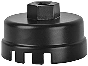 topolenashop Tappo Chiave a Tazza per rimozione Filtro Olio Versione 14 Flap cap1 3/8 64mm