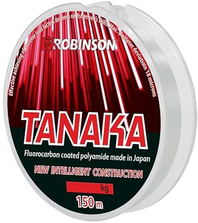 Robinson Angelschnur Tanaka 150m 0,161-0,382mm Fluorocarbon beschichtet (0,225mm / 6,50kg)