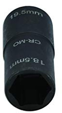 Laser 8014 Double Ended Damaged Wheel Nut Socket 18.5-19.5mm