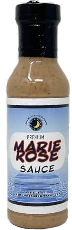 Premium | Marie Rose Sauce | 12 Fluid Ounce Bottle with Flavor Lock Cap | Low Cholesterol | Crafted in Small Batches | Savory Marie Rose Sauce – A Must-Have Condiment for Any Seafood Lover!