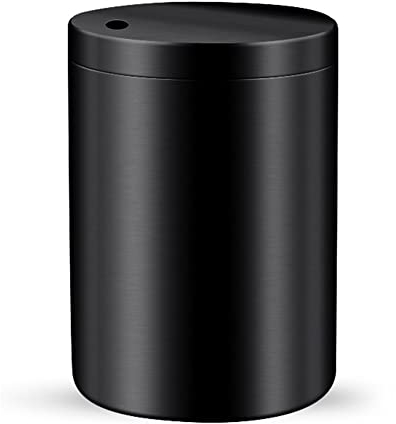 HANSWARE Toothpick Holder - Stainless Steel Toothpick Dispenser and Storage Organizer for Home, Kitchen or Restaurant (Black)