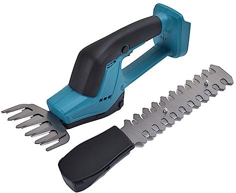 ZXCVWWE 2-in-1 Mini Akku-Heckenschneider, Rasentrimmer, Grasschere, Strauchbatterie, Handgerät für Makita 18V Trimmer