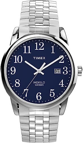 Timex Easy Reader Men's 38mm Expansion Stainless Steel Bracelet Watch TW2W46300