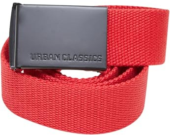 Urban Classics Ceinture, Rouge Vif/Noir, Taille Unique Mixte