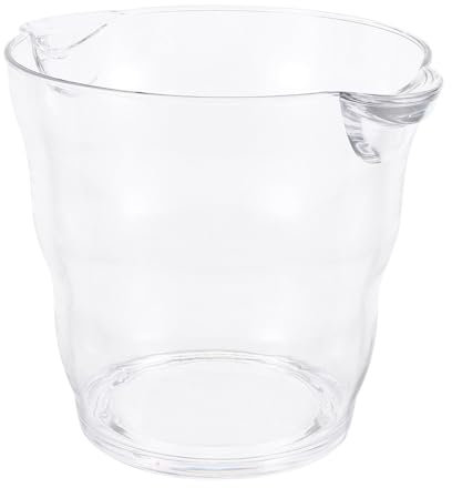 TOPBATHY Eiswürfel-Aufbewahrungseimer Eiskübel Weinkübel Klare Acrylwanne Für Getränke Und Partys Lebensmittelqualität Perfekt Für Wein- Und Bierflaschen