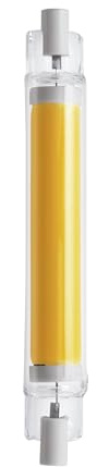 EGLO R7S LED dimmbar, Stablampe mit 360° Ausleuchtung | 8 Watt (entspricht 75 Watt), 806 Lumen, Stableuchte warmweiß, 2700 K, Leuchtmittel Ø 1,6 cm, L 11,8 cm