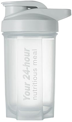 Vllcsla Shaker Bottle with Wire Mixing Ball, Clear, 500 ml Gym Shaker Bottle with Measurements Screw On Lid for Protein Shakes - Leakproof, Odourless Blender Shaker Bottle