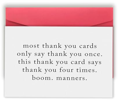 Londue Lustige Dankeschön-Geschenke für Frauen und Männer, Dankeskarte, Geschenke für Freunde, Chef, einfache Dankeskarten, sarkastische Wertschätzungskarten