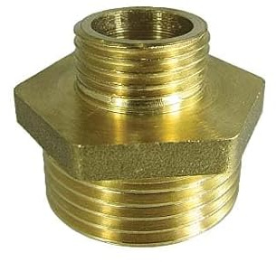 Manicotto ridotto maschio-maschio ottone 2 a 1