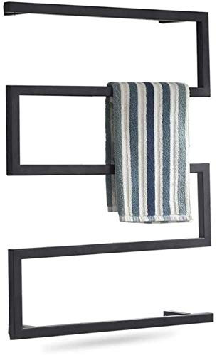 NSTVVEE Scaldasalviette Riscaldatore A Parete per Bagno, Scaldasalviette, Stendino Quadrato A Parete, Portasciugamani Riscaldato Elettrico Porta Asciugamani Caldo per Bagno Cucina Hotel 31