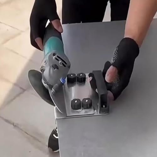 Tile Chamfer Cutter 45 Degree Angle Grinder Stand for Ceramic Chamfering, Heavy Duty Steel Bracket for Angle Grinders