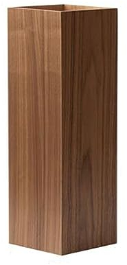 Regenschirmständer Schirmständer aus Holz, quadratischer Schirmhalter, freistehender Stockhalter for Gehstöcke, Schirmaufbewahrungseimer for Eingangsbereich, Zuhause, Büro Regenschirm Halter(Dark Brow