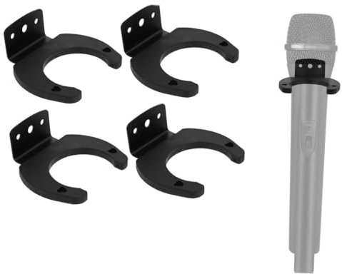 Armastuse 4 pièces Support De Clip Microphone,Crochet De Microphone Support De Montage Mural
