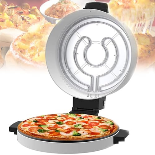 Mcamgiczin Hornos de Pizza de 1800 W, máquina para Hacer Pizza Antiadherente para el hogar, Horno de Pizza eléctrico, Horno de Pizza para Interiores para Cocina doméstica, Camping al Aire Libre