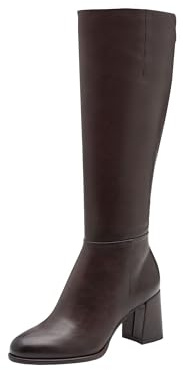 Tamaris Bottines à talons longs pour femme 1-25515-41 - Bottes montantes au genou - En acajou - Taille 38 EU, Acajou, 38 EU