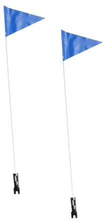 SOLUSTRE 2stücke Fahne Für Kinderrad Aus Fiberglas Reißfeste Fahrrad Flagge Mit Stange Sicherheitsflagge Für Kinderfahrräder Verbesserte Sichtbarkeit Beim Fahren Geeignet Für Draußen Und Ve