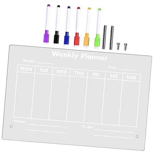 HAPINARY Acryl Memo Schreibtafel Mit Stift Transparent Acryl Nachricht Schreibtafel Tischtafel Memoboard Für Zuhause Und Büro