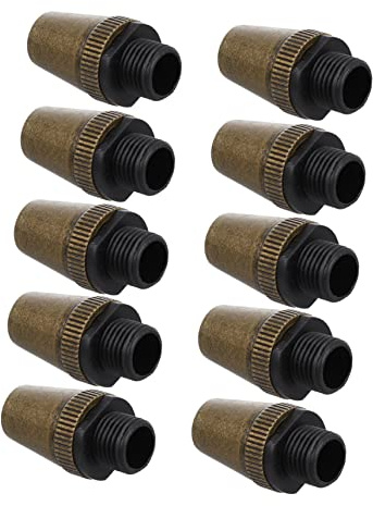 NUOBESTY Morsetti di Fissaggio Cavi Filettati, Bloccacavo per Luci Sospese in PC e Ferro Resistente, Set da 10 Pezzi per Accessori Lampadari da Soffitto, Protezione e Fissaggio Fili